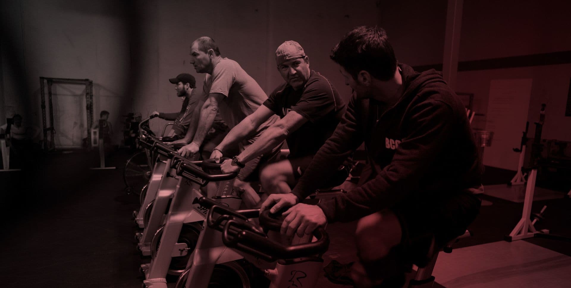 People working out at the gym