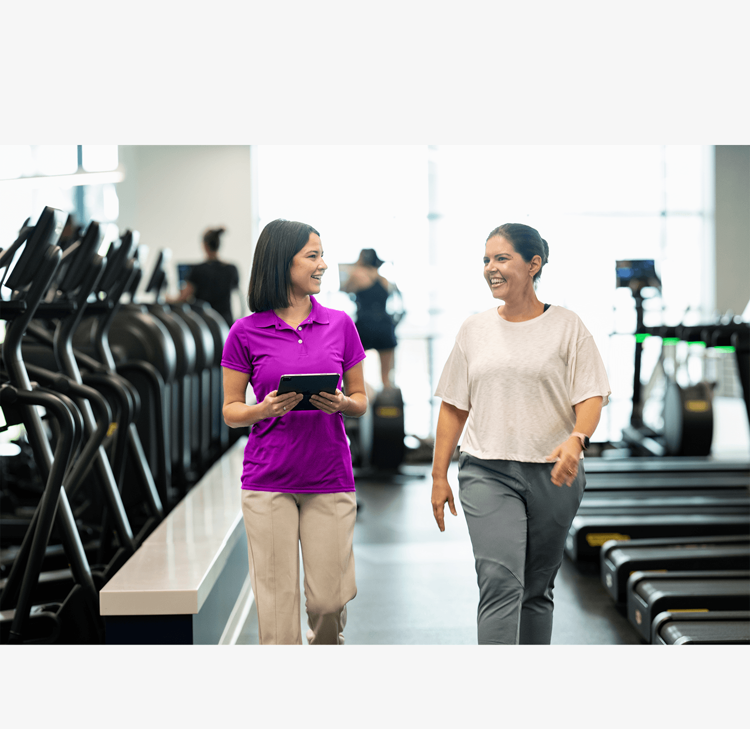 Fitness club team using Daxko Engage Pro software to manage member journeys and improve retention