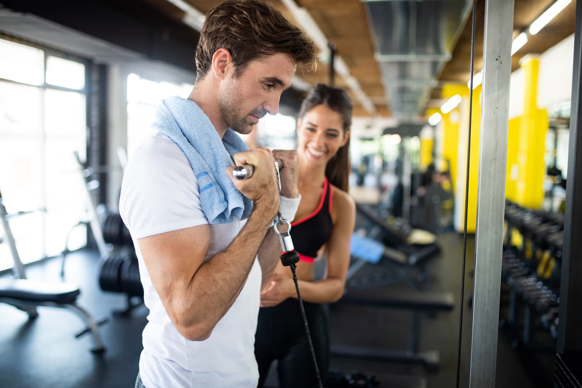 Health club members receiving personalized engagement through enterprise software