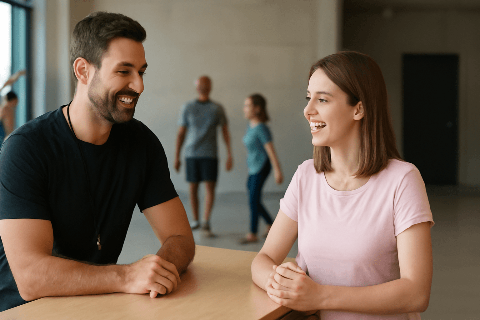 Club Front Desk With a Digital Kiosk to Automate Club Tours and Visitor Check-ins