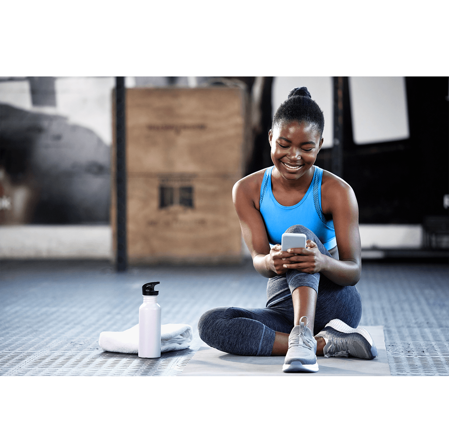 Branded mobile app for medical fitness centers showing scheduling, engagement, and member management features