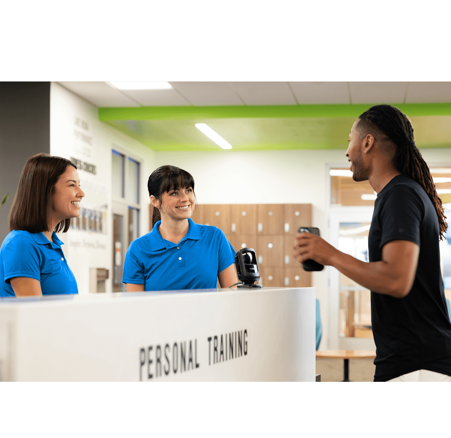 Fitness club mobile app showing class booking, payments, and member engagement features for health clubs