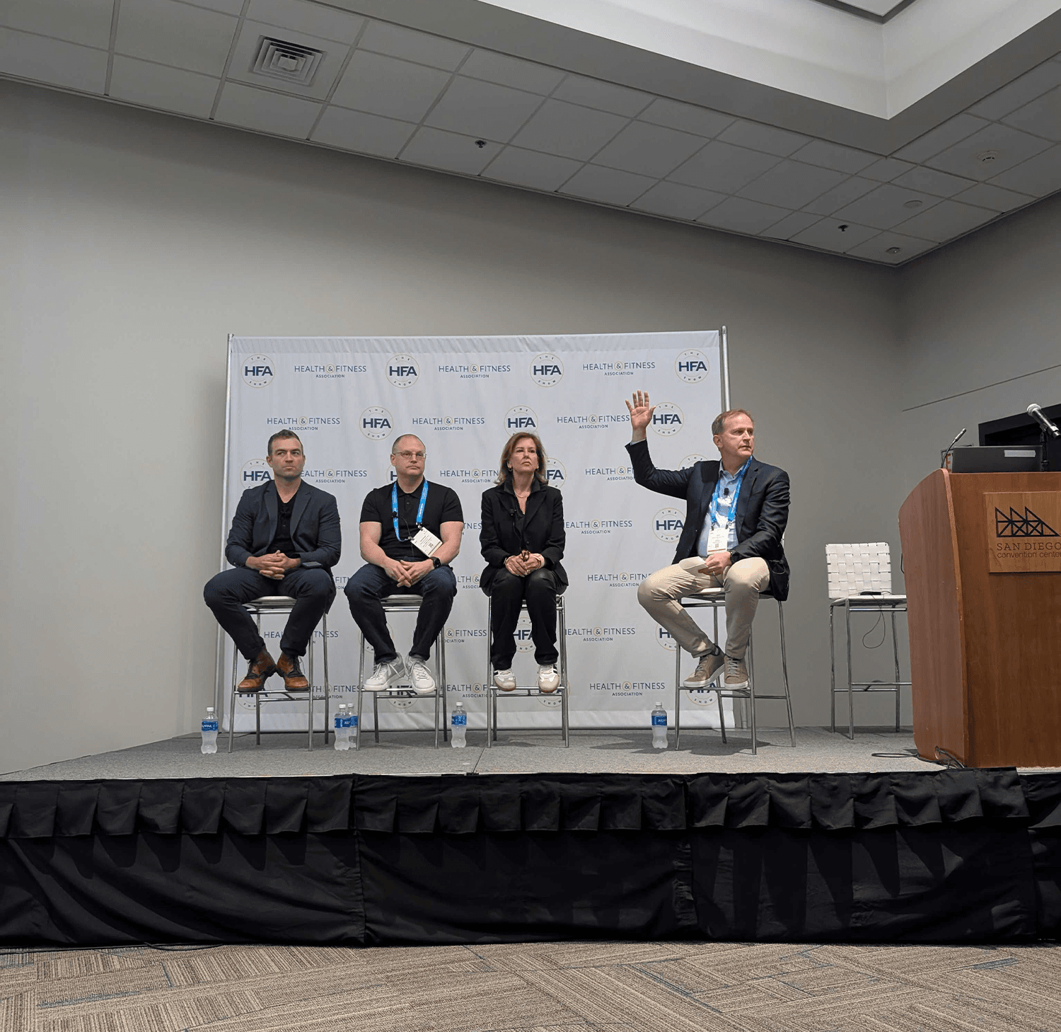 Fitness industry leaders speaking at HFA 2026 about AI-powered personalization and automation in club operations